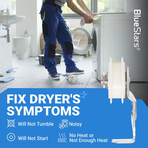 Dryer Idler Pulley Replacement For Whirlpool Maytag Kenmore Dryers Easy Install No Brainer Durable Aftermarket Part Replaces 8547160