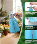 Hand Pump Sprayer 1/2 Gallon Leak Proof Water Mister with Adjustable Nozzle for Lawn and Garden Care in use