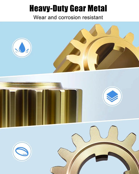 16 Tooth Spur Gear Replacement Part 238893 For Slide Out RV Campers, close-up of metal gear teeth and texture