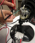 Compact Handheld Analog Multimeter For AC And DC Voltage Up To 1200V used on fan motor for electrical measurement