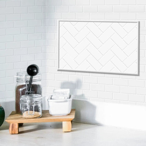 25 Ft Flexible Peel And Stick Trim Molding For Backsplash And Tile Edges Self Adhesive White Wall Trim Strips in kitchen setting