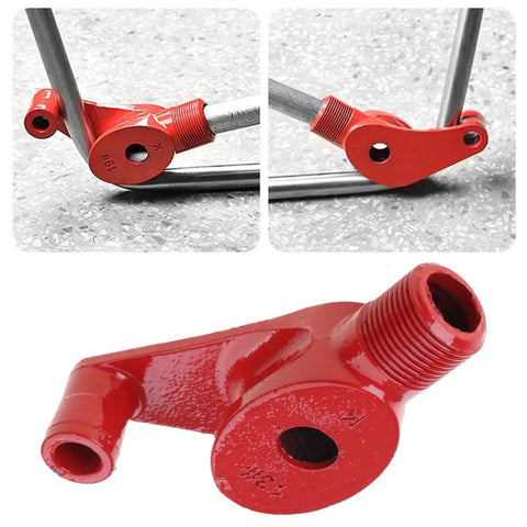 Super Versatile 90 To 180 Degree Wire Pipe Bender And Tube Bending Machine For Electrical Projects, red handle detail.