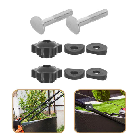 Super Easy Lawn Mower Handle Knobs Plus Bolts Washers Screws for Home or Small Commercial Yard Machines durable fasteners.