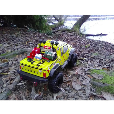 Remote controlled TRX-4 vehicle with 4 Pack Aluminum Tow Shackles For 1/10 Scale TRX-4 Crawler RC Car Red Anodized CNC Machined Easy Install