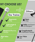 Comparison between Retractable Golf Swing Trainer That Busts Your Slice, Hypes Tempo, And Delivers Instant Feedback and standard gear.