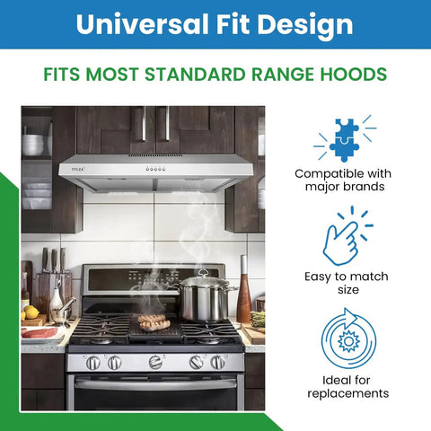 Replacement Range Hood Filter For S99010316 Compatible With Broan Nutone Hoods 11.25 By 11.75 By 0.375 Inches 1 Pack Easy Fit