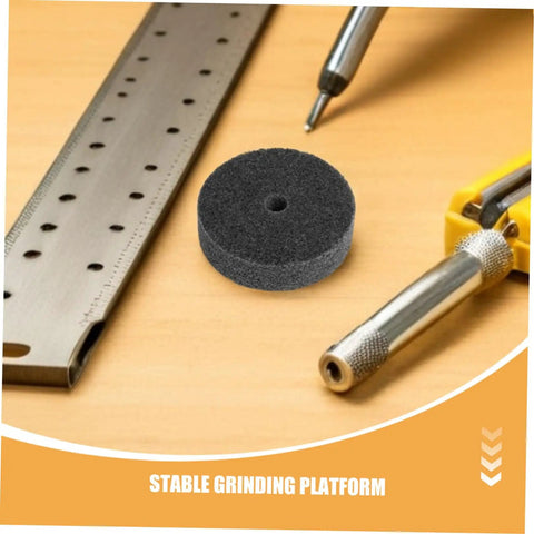 Top Shelf 6pc Nylon Polishing Buffing Wheels With 10mm Hole For Fast Surface Restoration On Steel Copper And Aluminum Using Any Standard Grinder At Home Or Shop Today on a stable work surface with tools.