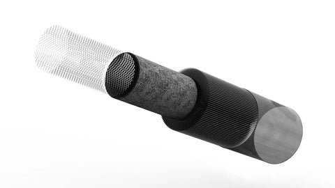 Replacement Filter Set With Pre Filter Carbon Filter H13 HEPA And PCO Technology for air purification, showing filter layers.