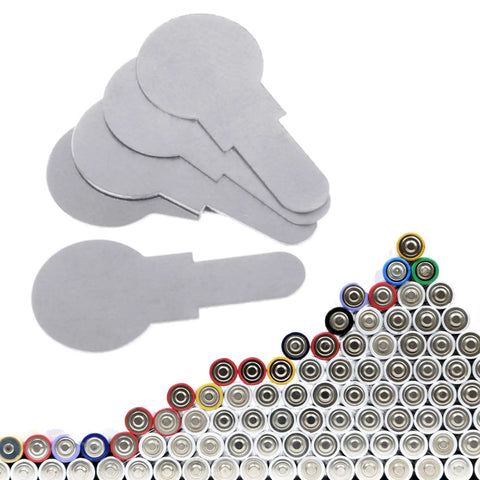 100 Piece Battery Welding Strips Kit With Nickel Plated Steel Belt Strips And Connection Sheets For Lithium, NiMH Battery Packs