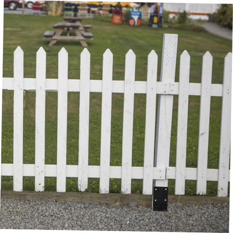 Sturdy Metal Fence Base Stakes Kit For Garden Edging, Rustproof Fence Holders, 10-Piece Set For Easy Install In Your Yard, Courtyard, And Backyard, Durable Ground Anchors For Outdoor Privacy And Neat Edges
