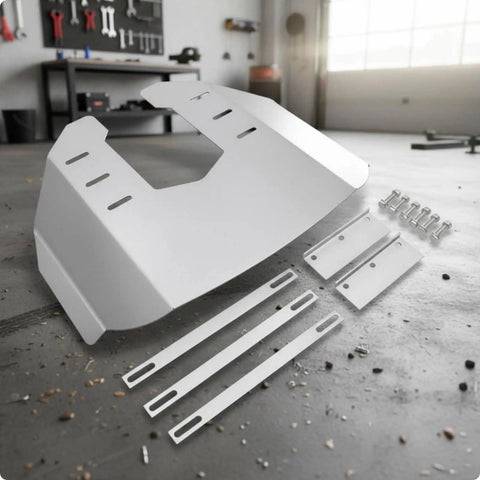 Stainless Steel Cavitation Plate For Boats Hydrofoil Fin Outboard Motor Upgrade for Smoother Takeoff, bolts and brackets