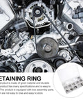 Heavy Duty Stainless Steel Retaining Ring Set With E Shaped Clips 400 Piece Assortment For Automotive Machinery And DIY Projects Rust Resistant Clip Rings Kit Ready For Quick No Fuss Install, 400-piece box