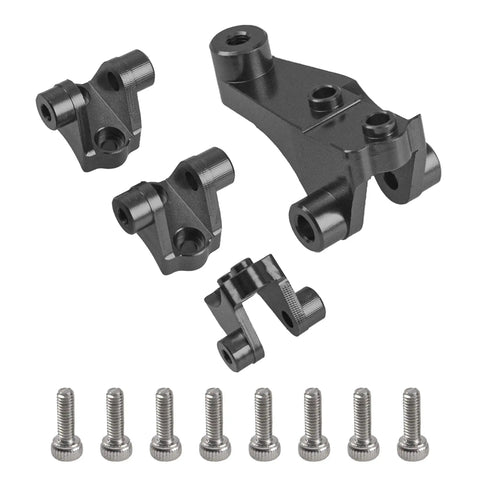Dope Aluminum Alloy Axle Mount Set Suspension Links Stand For TRX-4 TRX-6 1/10 RC Crawler Upgrade Parts Part No 8227, black finish