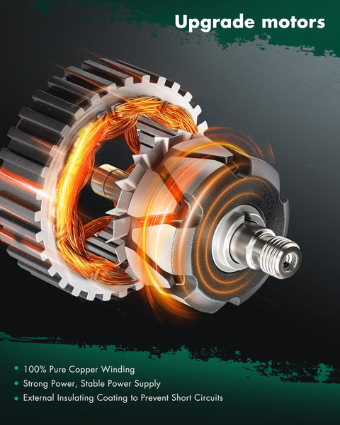Close-up of 110 Amp 12V Alternator With CW Pulley For Mazda 5 2.5L 2012 To 2015 And CX7 2.3L 2007 To 2012 With copper winding