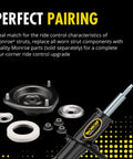 Strut-Mate 902992 Torsion Bar Mount For Enhanced Ride Control - Cuts Noise And Vibration with Monroe strut components displayed