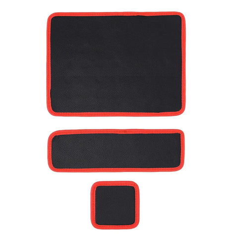 Flexible Magnetic Tool Mat 3 Pack PVC Coated For Auto Maintenance And Home Organization On Workbench And Metal Rack Strong Magnetic Surface Keeps Screwdrivers Bolts Nuts Sockets Secure; 12.8x9.64, 12.8x4.1, 4.33x4.33 in