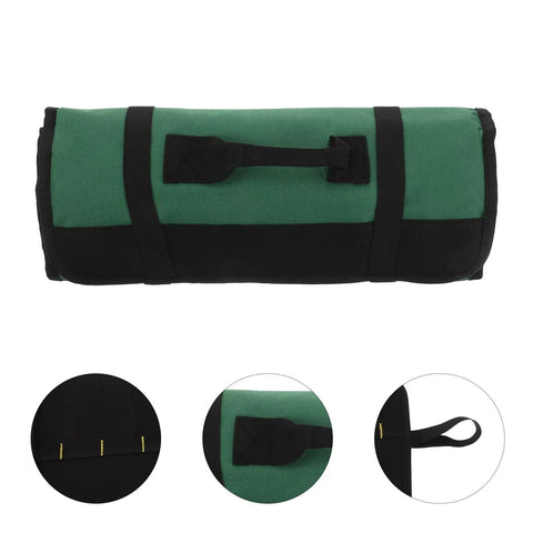 Portable Chef Knife Roll Bag With Roll Up Design Multiple Pockets And Large Capacity Fabric Construction folded bag view
