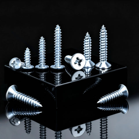 288 Piece Wood And Sheet Metal Screws Kit With Phillips Drive Pan And Flat Head Assortment Marine Grade Carbon Steel on black display