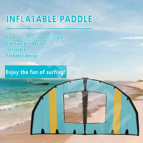 Portable Wing Foil Kite For Wind Wing Foiling And Surfing Four Five Six Square Meter Sizing Inflatable Wing At Beach