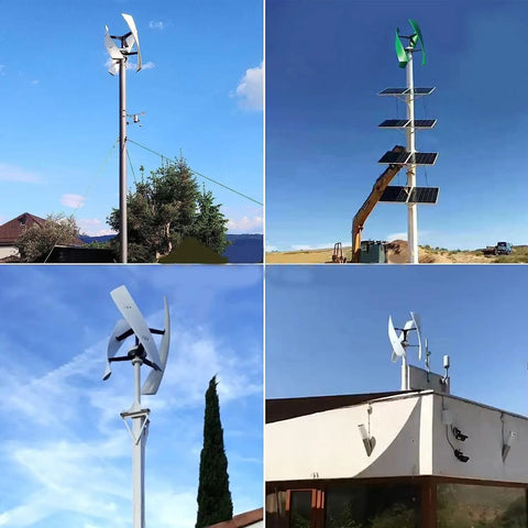 8000W Home Magnetic Levitation Wind Turbine Generator With Three Blade No Noise Portable Wind Turbine for 48V home mounted on rooftop