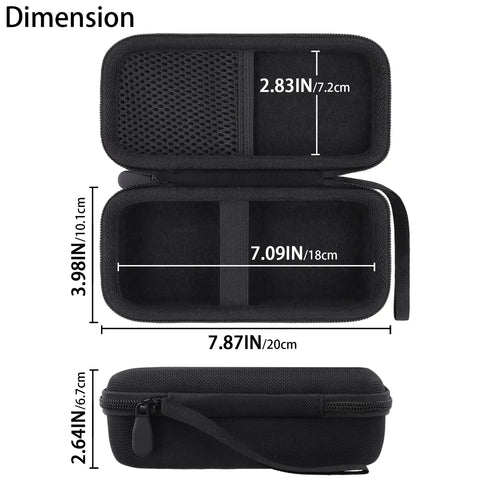 Beefy Rugged Hard Travel Case for Anker Prime 26250mAh 300W Portable Charger A110A Case Only Black Shockproof Dustproof Protective Shell