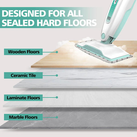 4 Pack Microfiber Steam Mop Replacement Pads For S1000 Series S1000A S1000C S1000WM S1001C S2001 on sealed hard floors
