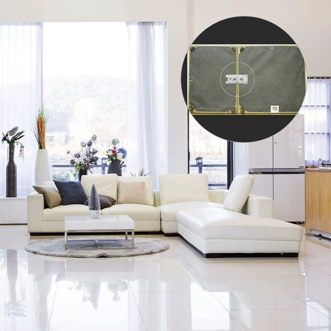 Rock Solid Sectional Couch Connectors Eight Piece Galvanized Iron Sofa Brackets With Seventy Two Rust Proof Screws used under a sectional couch.