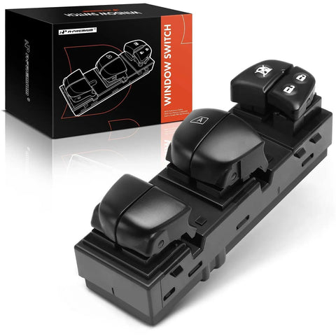 Driver Side Master Power Window Switch For Nissan Altima 2013 To 2018, Pathfinder 2013 To 2020, Rogue 2014 To 2020, Sentra 2013 To 2019, Juke 2011 To 2017 With Driver Auto Down Only, Replaces 25401 3TA5A 25401 3SH1A 25401 3NF0A