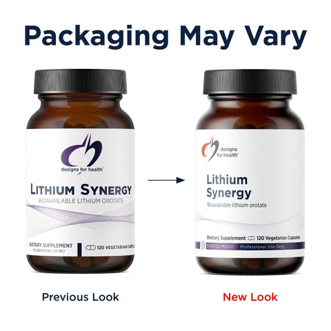5mg Lithium Orotate With TMG And B12 Methylcobalamin For Mood Support And Brain Health Bioavailable Formula, old and new bottles shown