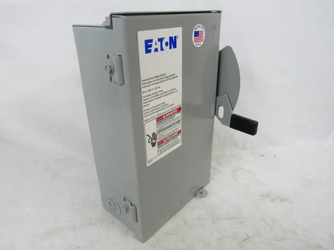 DG221URB 2 Wire 2 Pole Non Fusible B Series General Duty Safety Switch 240 Volt AC 30 Amp NEMA 3R side view