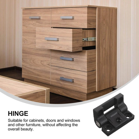 Torque Friction 90 Degree Right Angle Hinge For Cabinets And Industrial Boxes With Adjustable Torque Prevents Door Sag And Looseness Easy Install No Tool Needed Fast Fit Black Plastic Pair Luxshiny next to wooden dresser