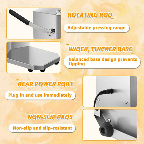 Hand Press Juicer With Fruit Cup Design Lever Extractor For Fresh Juice On Demand Eco Friendly Shop Ready Commercial Juicer With Sturdy Frame Compact Short Component And Long Extractor For Juice Shops, stainless steel base and lever
