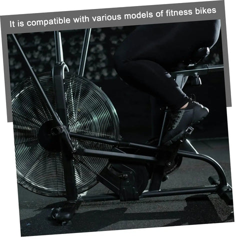 Exercise Bike Belt Discs For Workouts And Pulley System Dynamic Cycling Belt Wheel Home Gym Accessory in use with fitness bike