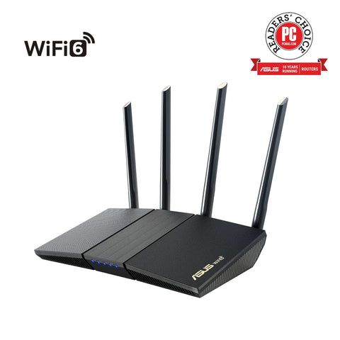 WiFi 6 Router with extendable antennas for fast gaming and 4K streaming MU MIMO and OFDMA tech AiMesh compatible