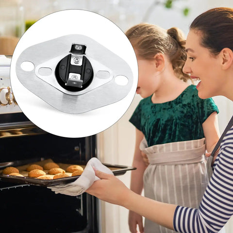 Primary 20162904 High Limit Switch for Furnace Replacement Part, metal and plastic, shown with mother and daughter baking.