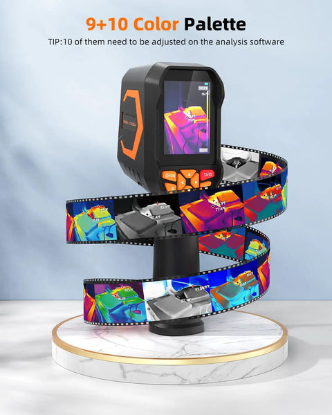 Infrared Thermal Camera With Laser Pointer 320x240 LCD Screen 9 Thermal Palettes 256x192 TISR Resolution Pro Level Thermal Imaging