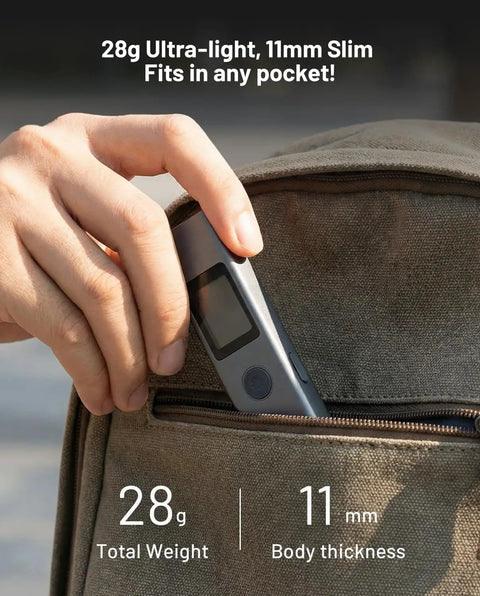 Compact Rechargeable Digital Laser Distance Meter With Backlit Display Delivers Quick 0.2 Second Measurements And Pinpoint One Sixteenth Inch Accuracy Up To 131 Feet One Button Operation Pocket Friendly Dope Tool, 28g slim meter in pocket