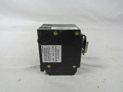 Side view of Quad Pole 240 Volt BR Molded Case Circuit Breaker 30 Amp 10 KAIC Thermal Magnetic Built Tough Four Pole 120 240 Volt Type BR
