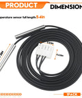 Ice Maker Temperature Sensor Probe Replacement Model 11-0515-21 For Scotsman Ice Machines Built To Last With Steady Temperature Readings Easy Install Premium Materials Keeps Ice Consistent. 54in probe with connector and 1.73in sensor