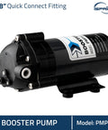 Boost Your RO Setup With This PMP53 Booster Pump For RCS5T Reverse Osmosis System Replacement Upgrade, 3/8 inch connection, black