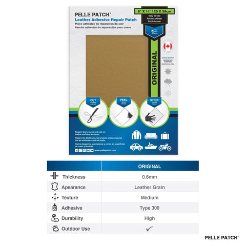 Straight Talk Leather Steering Wheel Repair Kit For Beat Up Vinyl Auto Interiors Cut Peel And Stick Patches That Drop Right On No Sweat Style With Twenty Five Exact Color Picks Like This Sharp Yellow Eight By Eleven Inch Original Setup, leather patch with instructions on usage.