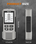 Multifunction Wall Scanners Studs Finders for Homes, Red, dimensions shown, sleek design, digital display, 15cm tall