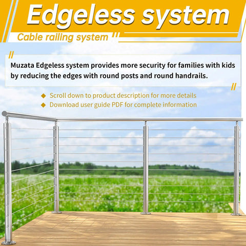 Swageless Cable Railing Kit For Wood Posts With One Eighth Inch Toggle Turnbuckles T316 Stainless Steel system on deck