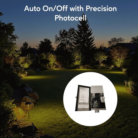 Multi Tap Wall Mount Low Voltage Transformer 12 To 15 Volt 300 Watt UL ETL Listed For Indoor And Outdoor Lights Garden