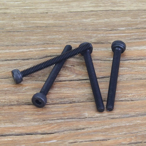 105 Piece M2 x 20mm Socket Head Cap Screws Set With 0.4mm Thread Pitch Black Oxide Finish Fully Threaded 12.9 Grade Alloy Steel Ideal For DIY Projects Rc Electronics And Small Machinery, black socket head screws