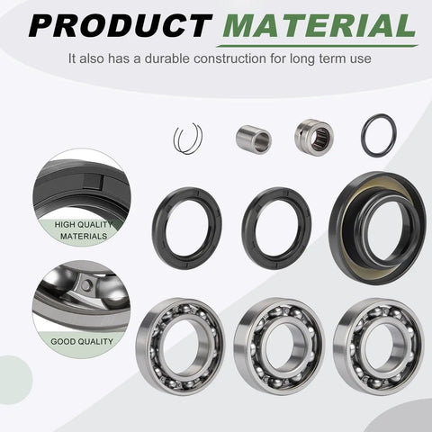 Rear Differential Bearing Seal Kit for Rubicon 500 TRX500FA FGA and Foreman 450 TRX450FE FM and Foreman 400 TRX400FW parts