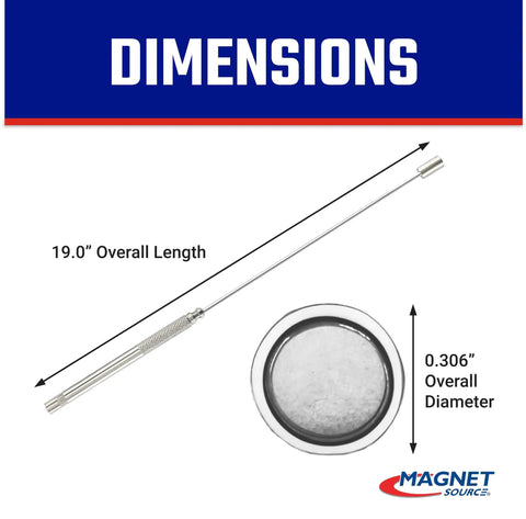 Flexible Bendable Magnetic Pickup Tool With 19 Inch Reach And 2 Pound Pull, Magnetic Grabber For Screws Nails And Small Tools, Ideal For Mechanics And Plumbers, Great For Tight Spaces Under Furniture And Between Appliances