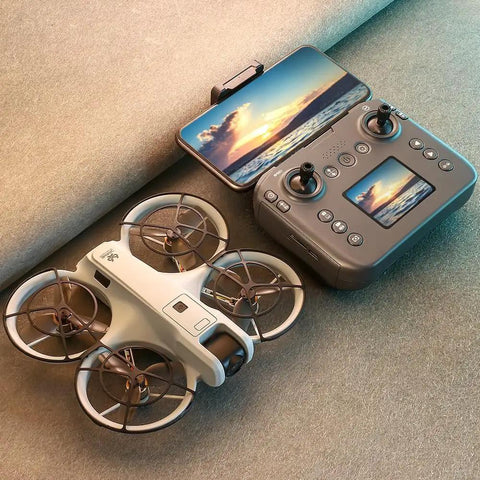 Phone Free FPV RC Drone With Built In Display Screen Remote Controller For Instant Live Video No App Needed, 417 Edition shown.
