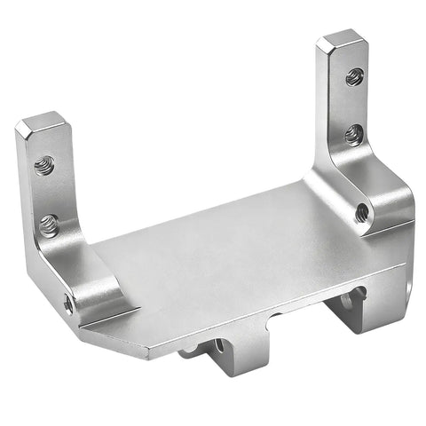 Servo On Axle Mount For AR45P Portal Axle, CNC machined aluminum, silver finish, front 4 link suspension, RC crawler part