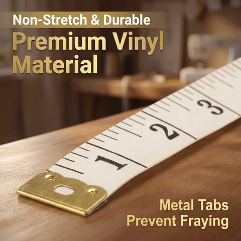 Soft Body Measurement Tape With Dual Scale 60 Inch And 150 Cm Non Stretch Lightweight Flexible Tape for measuring table